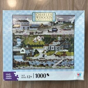 Charles Wysocki “Crickethawk Harbor” 1000 piece puzzle (❗️2 pieces missing❗️)